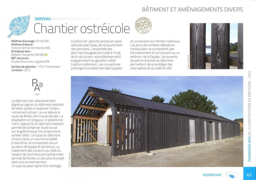 Chantier ostréicole - Sarzeau (56) - Entreprise de maçonnerie, béton armé et rénovation LE RAY - Marzan (56)